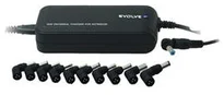 EVOLVEO GLOBAL LITE, universální napájecí zdroj pro notebooky, 90W, USB port, 9 konektorů