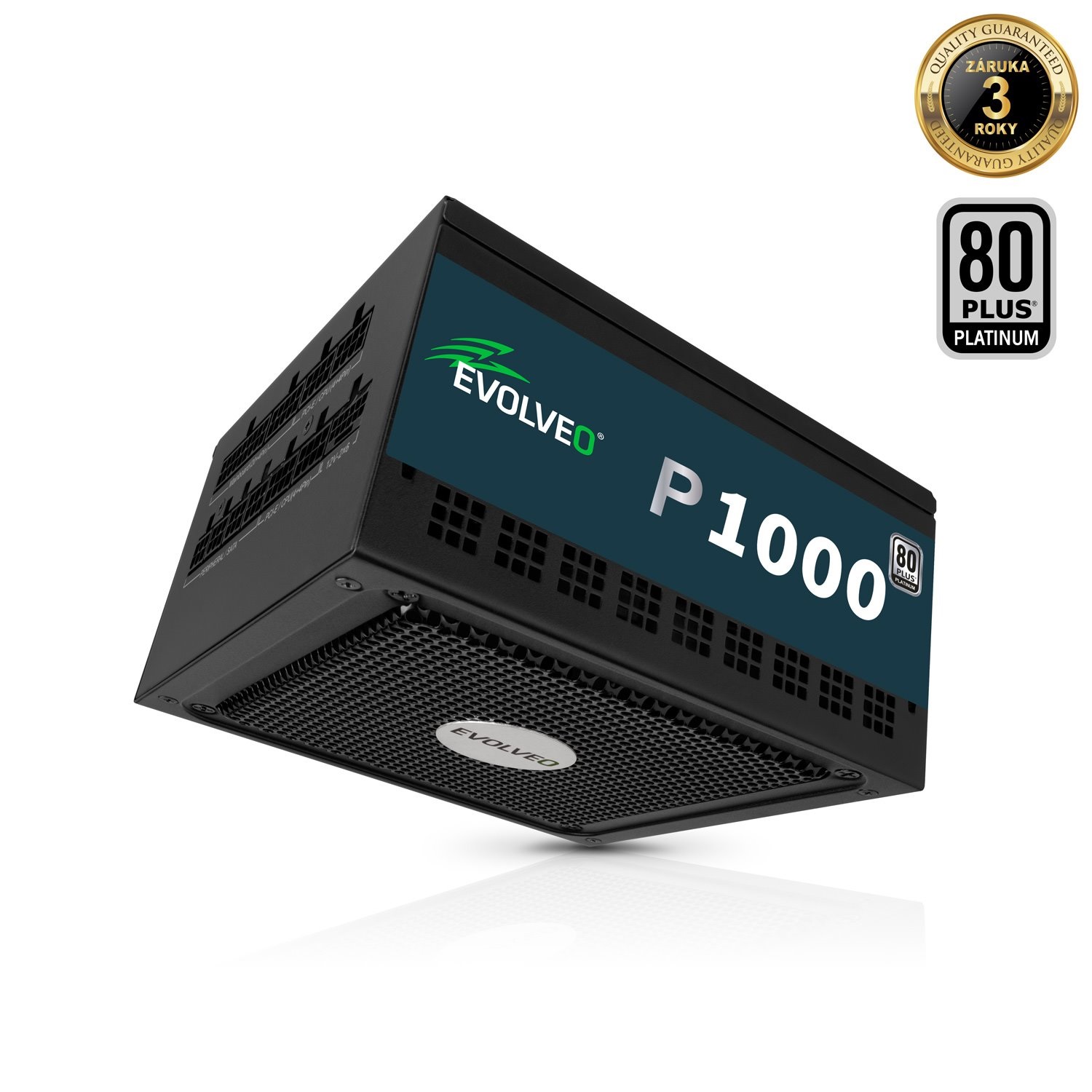 EVOLVEO P1000, 1000W, 80+ PLATINUM, ATX 3.1, PCIe 5.1, modulárny
