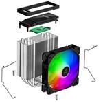 EVOLVEO QuietCool5, chladič procesora, 6x tepelných trubíc, čierny