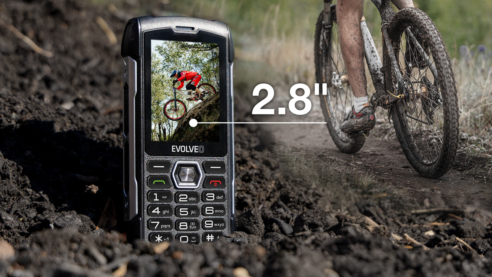 EVOLVEO StrongPhone H1 černo-šedý