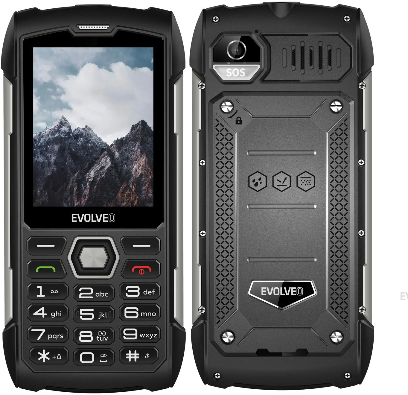 EVOLVEO StrongPhone H1 čierno-strieborný