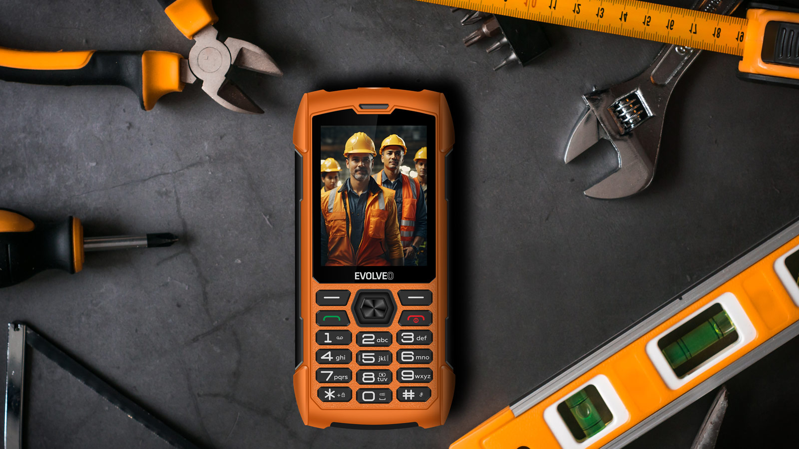 EVOLVEO StrongPhone H1 oranžový