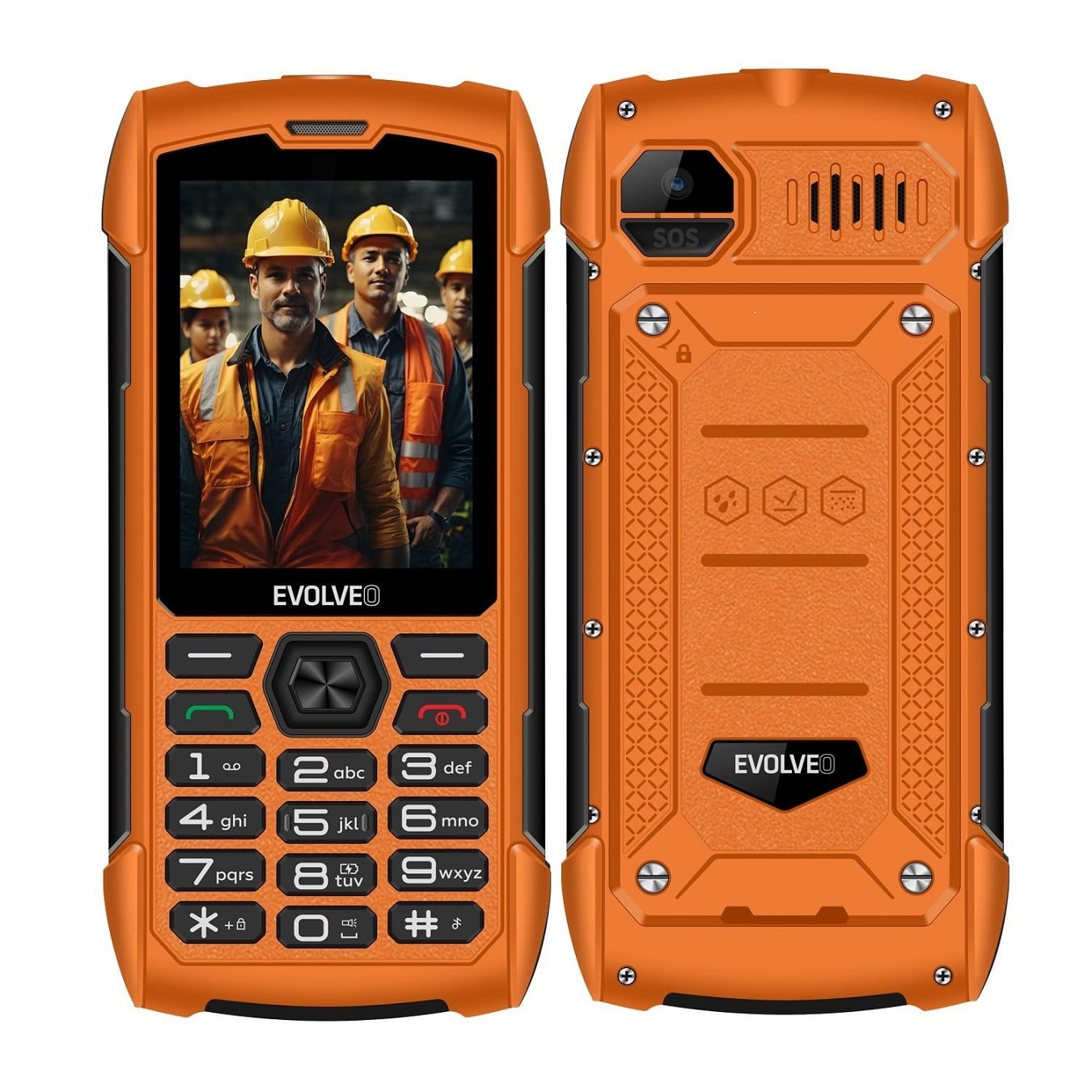 EVOLVEO StrongPhone H1 oranžový