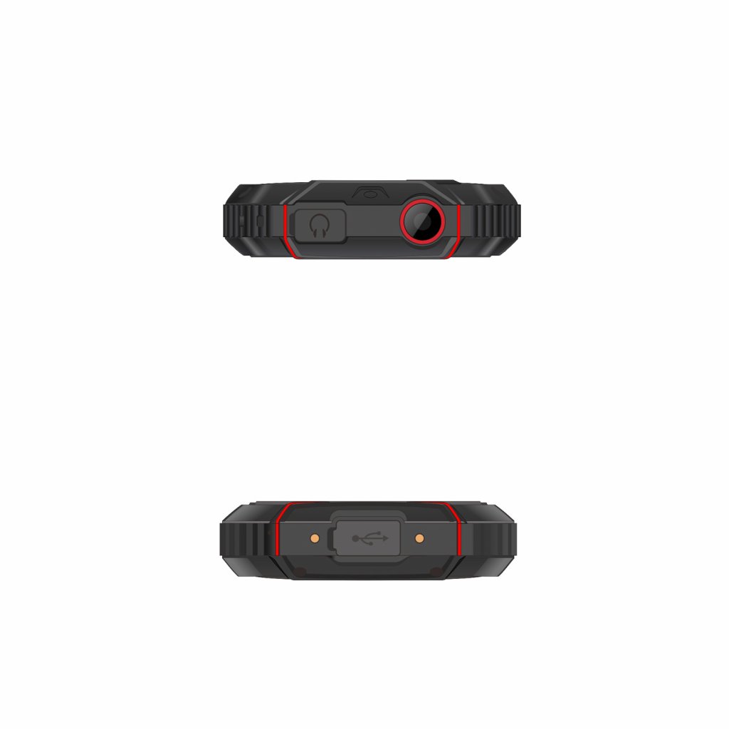 EVOLVEO StrongPhone W4 čierno-červený