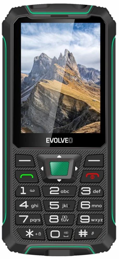 EVOLVEO StrongPhone W4 čierno-zelený