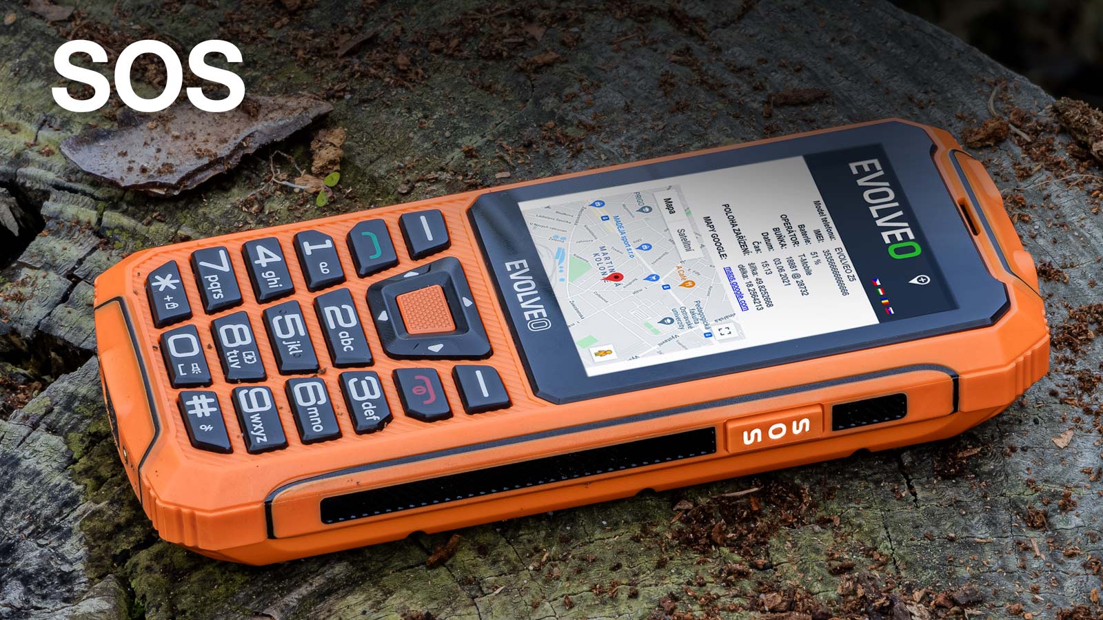 EVOLVEO StrongPhone Z6 oranžový