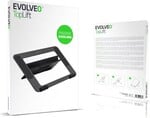 EVOLVEO TopLift, hliníkový podstavec pod notebook, čierny