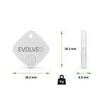EVOLVEO TrackTag, Bluetooth lokátor s Apple Find My, biely