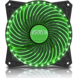 EVOLVEO ventilátor 120mm, LED 33 bodů, zelený