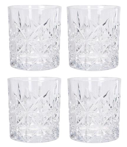 Excellent Houseware Poháre na whisky EXCELLENT, sada 4, 230 ml