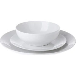 Excellent Houseware Sada tanierov z porcelánu BASIC, 12 ks