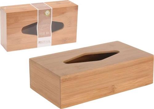Excellent Houseware Zásobník na kapesníky bambus
