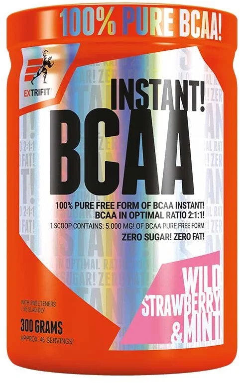 Extrifit BCAA Instant 300 g - lesní jahoda-mint