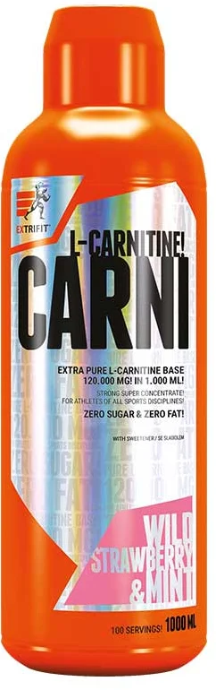 Extrifit Carni 120000 Liquid 1000 ml - lesná jahoda - mäta