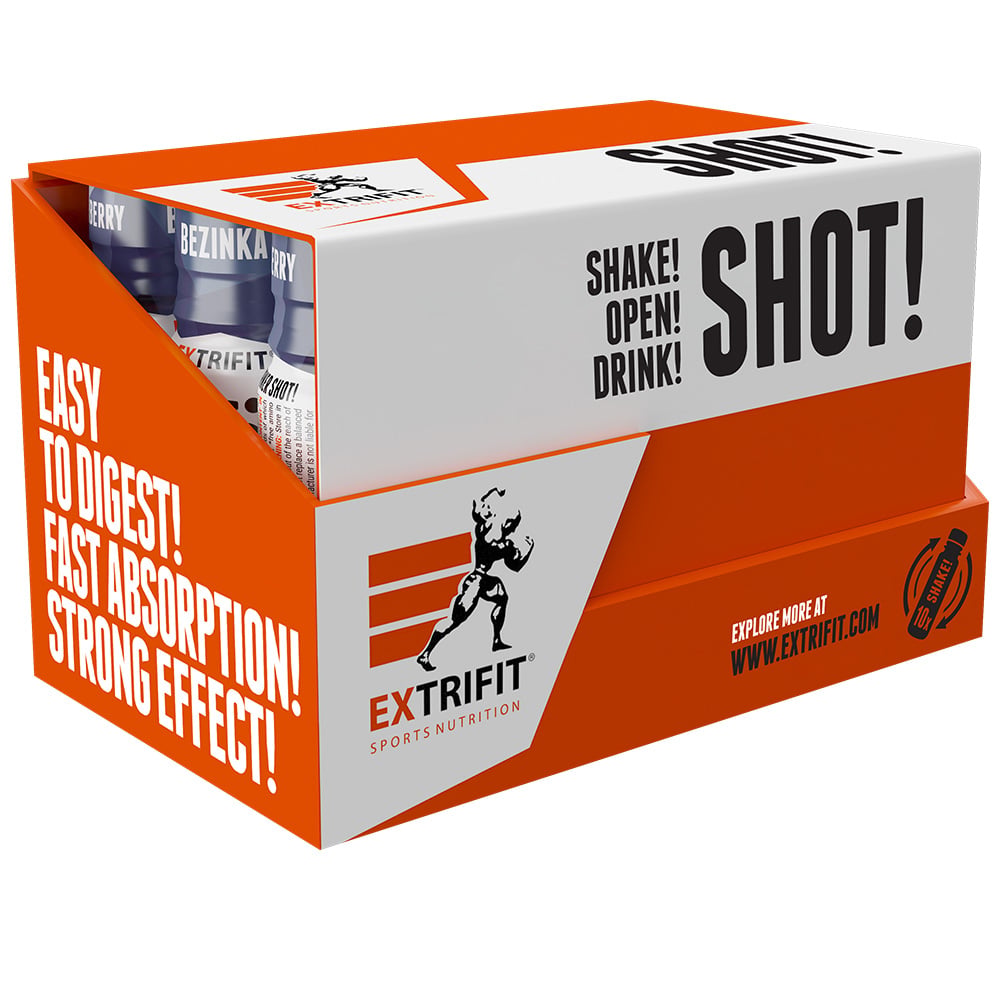 Extrifit FB-3! Fat Burner Shot 15 x 90 ml - baza čierna