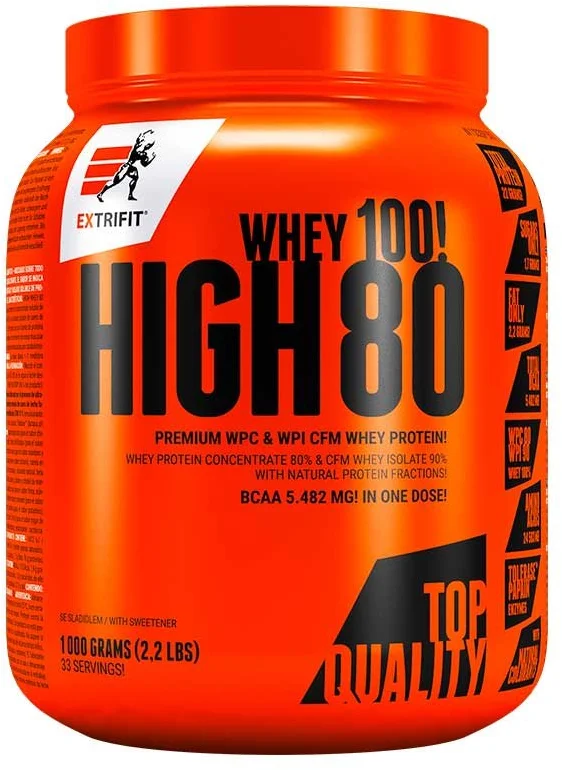 Extrifit High Whey 80 1000 g - arašidový