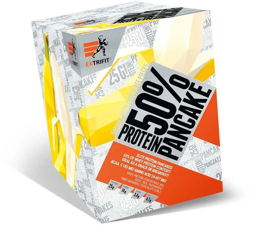 Extrifit Protein Pancake 50 % 10 x 50 g - banán/čokoláda