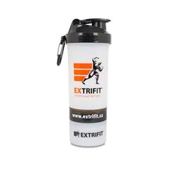 Extrifit Shaker Triple 600 ml transparentný