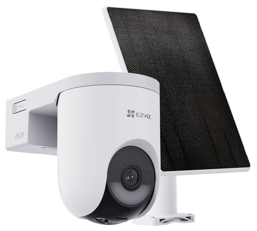 EZVIZ IP kamera HB8 Lite 4G kit/ PTZ/ 4G/LTE/ Wi-Fi/ 4Mpix/ IP65 ochrana/ 4mm objektív/ IR do 15m/ biela + 5W solárny panel