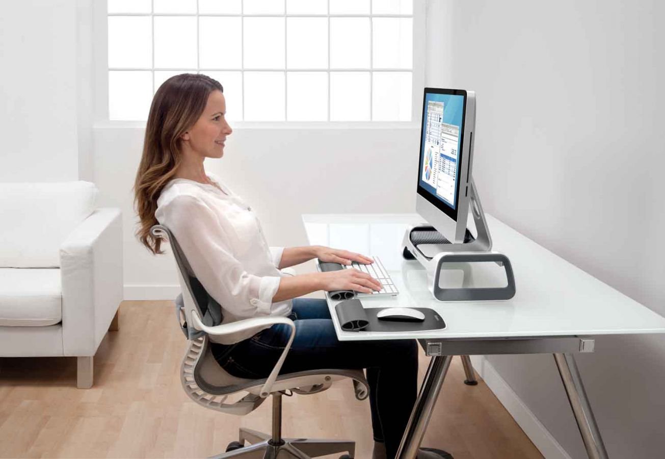 Fellowes I-Spire White - Stojan pod monitor