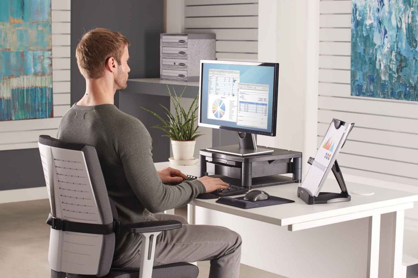 Fellowes Premium Plus - Stojan pod monitor 9169501