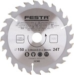 Festa Kotouč pilový do dřeva TCT, O 150 x 2,8 x 20 mm, 24 zubů