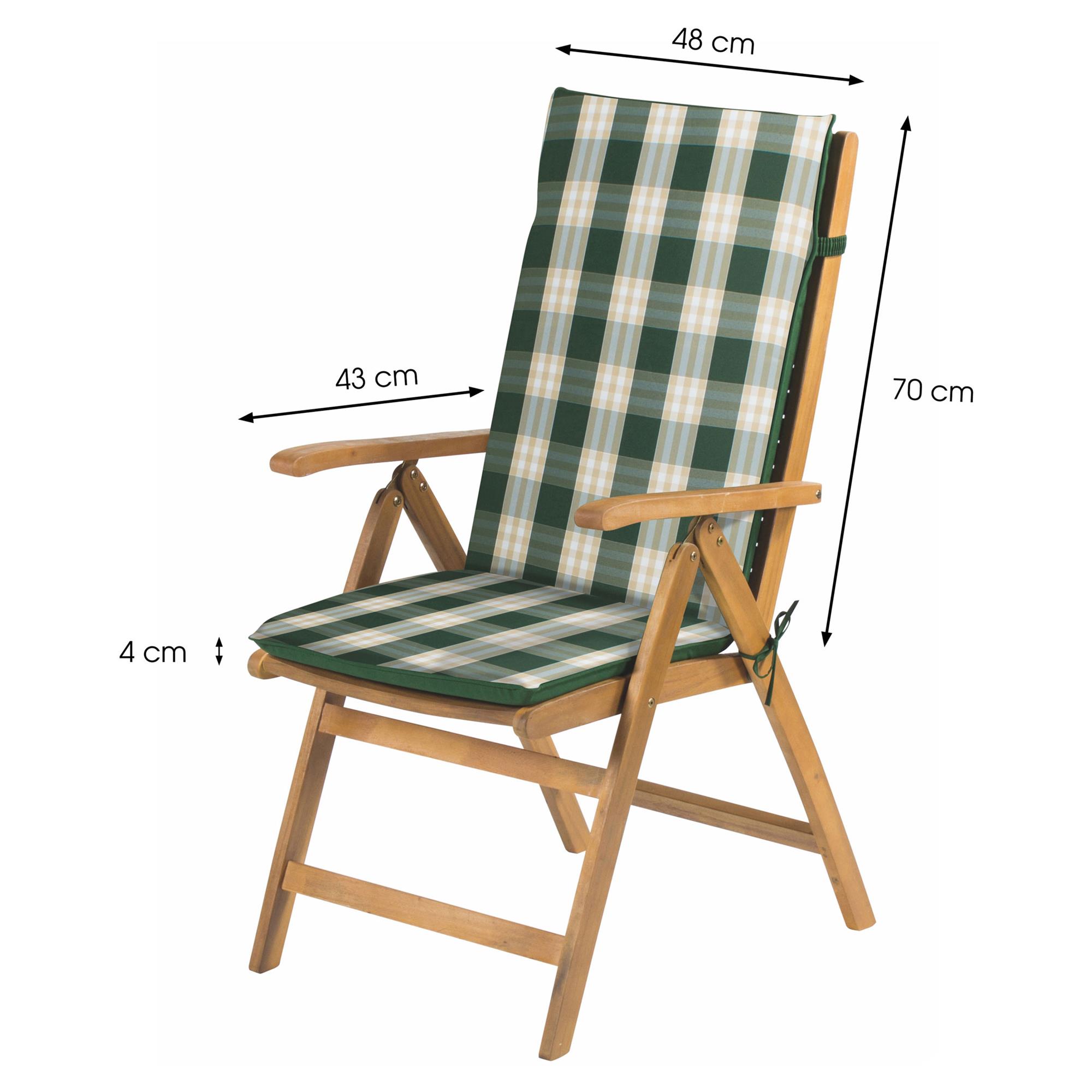 Fieldmann FDZN 9101 Potah na zahradní křeslo FDZN 4001 a FDZN 4101, pruh zelená