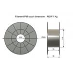 Filament PM 1.75 PLA+ 1kg, černá