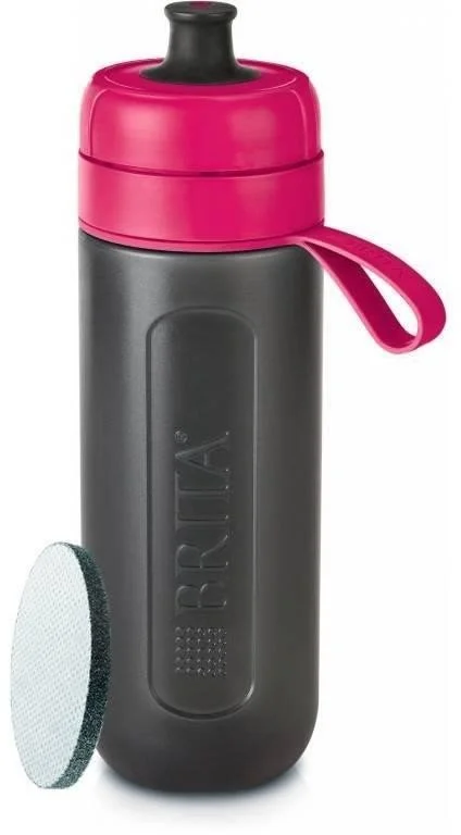 Filtračná fľaša na vodu Brita Fill&Go Active ružová, 0,6 l