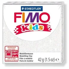 FIMO kids 8030 42g bílá se třpytkami
