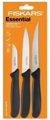 Fiskars Set nožů ESSENTIAL na zeleninu 3ks 1023785
