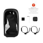 FIXED Bikee Bag 2 odnímateľné puzdro na mobilný telefón na bicykel, čierne