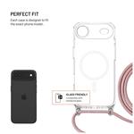 FIXED MagPure puzdro na krk s ružovou šnúrkou pre Apple iPhone Air