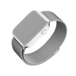 Fixed Mesh Strap síťovaný nerezový řemínek pro Apple Watch 42/44/45mm, stříbrný