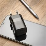 FIXED Mini sieťová nabíjačka s výstupom USB-C a káblom USB-C/Lightning, podpora PD, 1 meter, MFI, 20 W, čierna