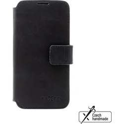 FIXED ProFit kožené puzdro typu kniha pre Apple iPhone 14, čierne