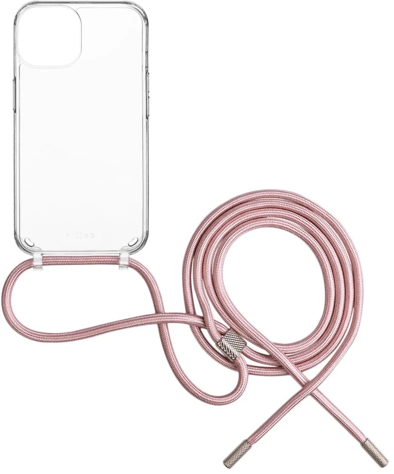 FIXED Pure Neck puzdro s ružovou šnúrkou pre Apple iPhone 15