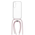 FIXED Pure Neck puzdro s ružovou šnúrkou pre Samsung Galaxy S24