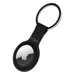 Fixed silikonové pouzdro s kroužkem Silky pro Apple AirTag, černé