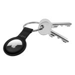 Fixed silikónové púzdro s krúžkom Silky pre Apple AirTag, čierne FIXSIL-756-BK