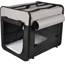 Flamingo Přepravka pro psy Smart Top Plus  černo-šedá 94x56x71cm