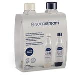 Fľaša SodaStream FUSE 2x1l Ginger Ale, béžová a modrá