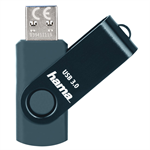 Flash disk Hama USB 3.0 Rotate, 128 GB, 70 MB/s, petrolejovo modrý