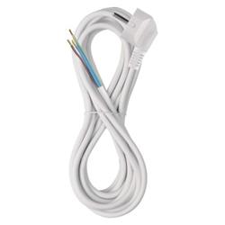 Flexo PVC šnúra 3 × 1,0 mm2, 5 m, biela