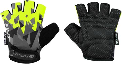 FORCE ANT KID, šedo-fluo rukavice vel.XL