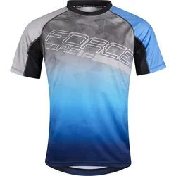 Force dres MTB CORE šedo-modrý vel.S