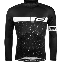 Force jersey SPRAY čierno-biely veľkosť L