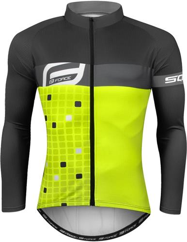 Force jersey SQUARE fluo-grey veľkosť XS