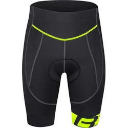 FORCE kraťasy do pasu s vložkou B30, černo-fluo vel.XL
