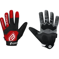 FORCE MTB AUTONOMY rukavice, červené vel.M